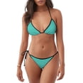 thumbnail image 1 of Disketp Teal Turquoise para Bañador de Dos Piezas para Mujer, Bikini Sexy Halter String, Conjunto de Bikini en Triángulo, 1 of 6