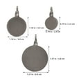 thumbnail image 2 of PAMINGONO 6 Pcs Cibles Rondes Gris Foncé pour Entraînement en Extérieur, 2 of 8