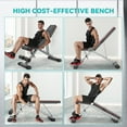 thumbnail image 6 of Adjustable/Foldable Weight Bench, 660LBS Home Gym Workout Bench Lifting Sit-up Exercise Bench for Bench Press, 6 of 7