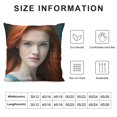 thumbnail image 5 of Rose Leslie - Pillow Cover Case Oatmeal, 5 of 5