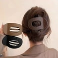 thumbnail image 3 of Hot selling flat oval hair clip, duckbill clip, strong grip, back of the head hair bun, simple clip hair accessory, 3 of 11