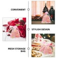 thumbnail image 3 of OUNONA 100pcs Party Treat Bags Pink Organza Drawstring Bags for Baby Shower Women, 3 of 7