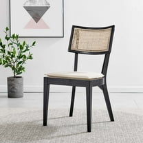 Modway Caledonia Wood Dining Chair in Black Beige