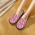 thumbnail image 5 of KLL French Bulldog Slippers for Women Men House Slip on Indoor Outdoor Bedroom Furry Fleece Lined Ladies Comfy Anti-Skid Rubber Hard Sole-Large, 5 of 8