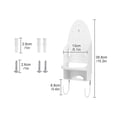 thumbnail image 2 of TSV Wall Mount Ironing Board Hanger, Electric Iron Holder, Ironing Board Storage Organizer Shelf With Removable Hooks, White, 2 of 7