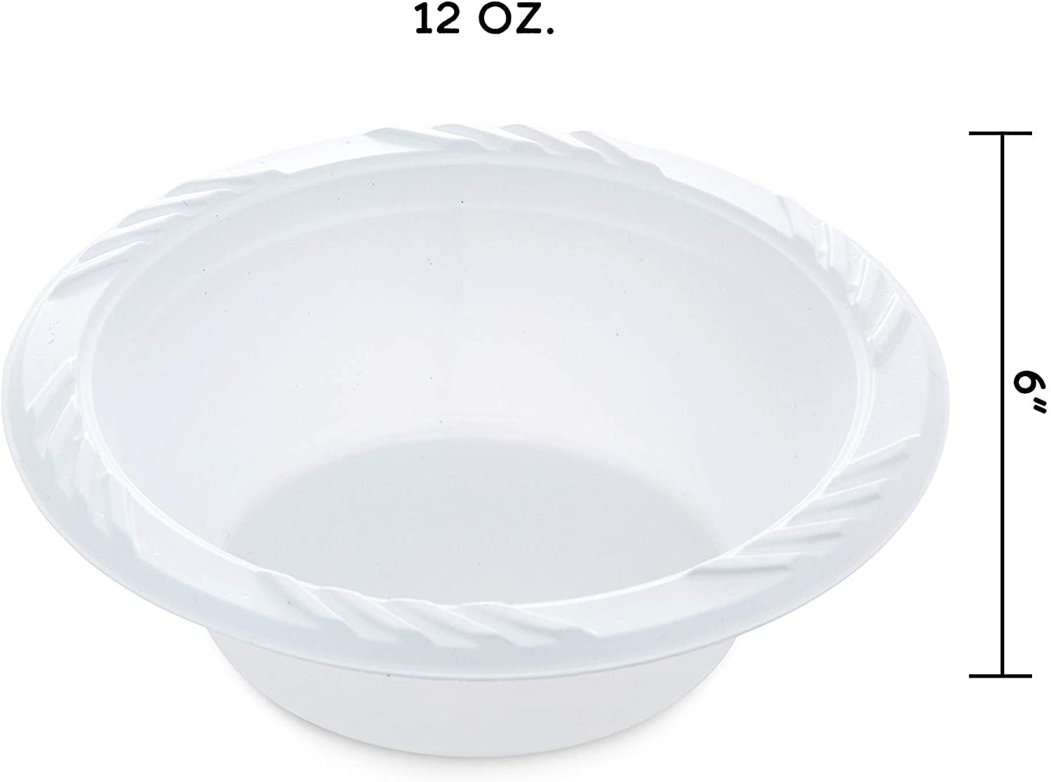 36 Oz. Disposable Plastic White Diamond Party Noodle Soup Bowls & Lids -  China Plastic Bowl and Disposable Bowl price