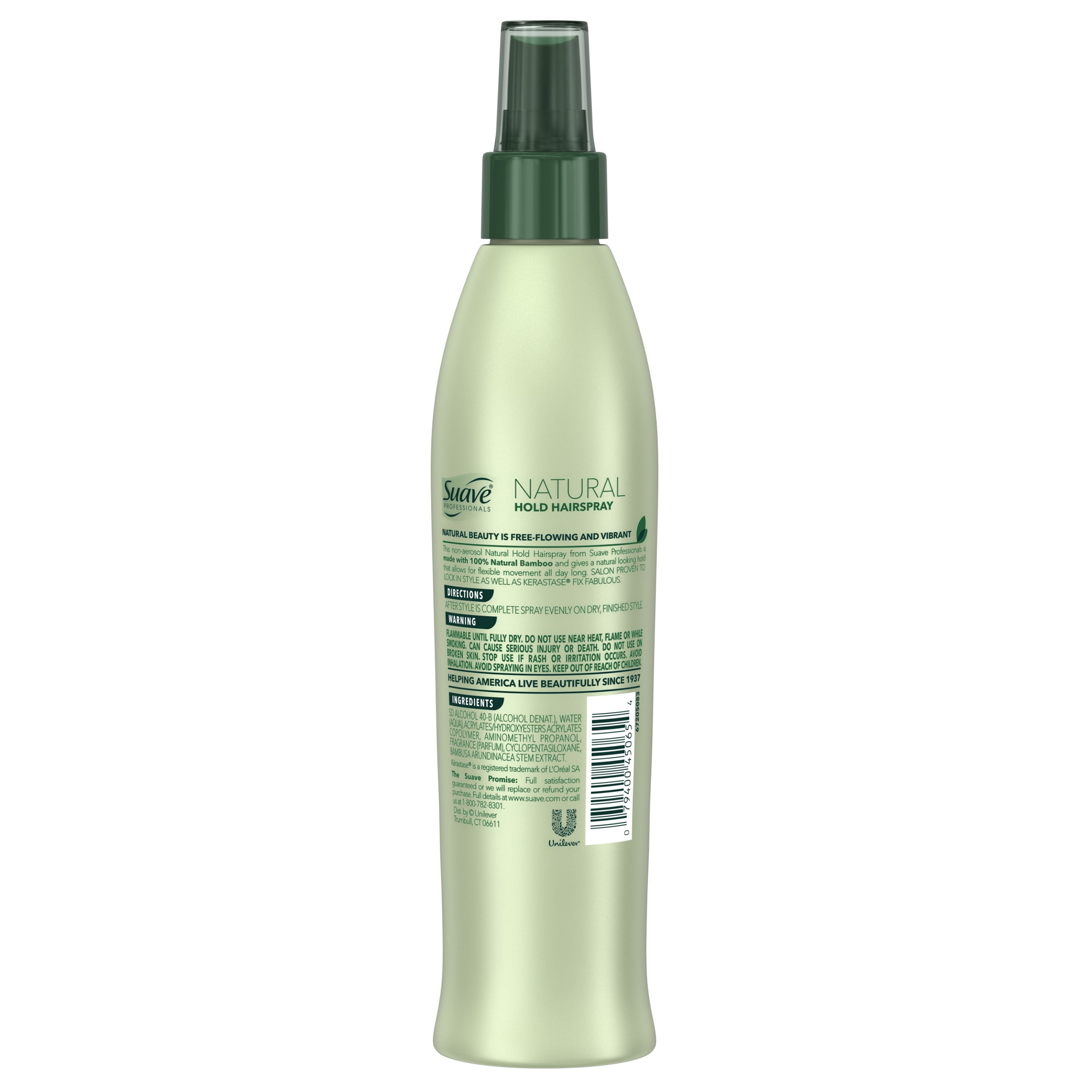 2 Pack Suave Professionals Natural Hold Non Aerosol Hairspray