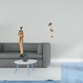 thumbnail image 2 of Estatuas de mujeres, estatuas y esculturas africanas, escultura de hoja, estatua de hoja de metal, figura artística de resina, hierro y madera, ideal, 2 of 8