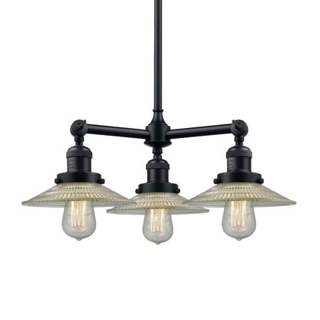 

Innovations Lighting 207 Halophane Halophane 3 Light 22 Wide Chandelier - Bronze