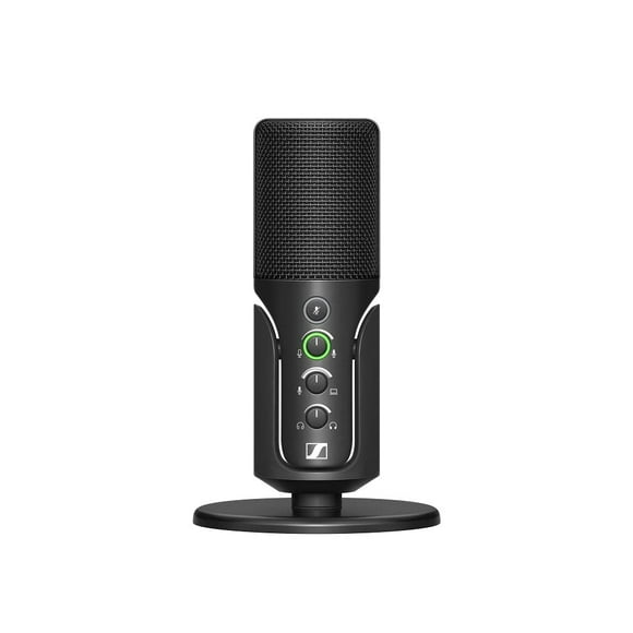 SENNHEISER Professional Profile - USB Cardioid Condenser Microphone & Table Stand, 1.2 m USB-C Cable - Mute Button, Built-in Headphone Jack, Gain, Mix & Volume Control, for PC &