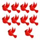 thumbnail image 1 of 10 cuentas de silicona 3D (color cardenal) para bisutería y manualidades., 1 of 5