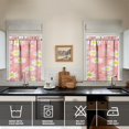 thumbnail image 4 of Artistic Daisy Print Kitchen Curtains - 3 PC Set with Valance, Cute Floral Rod Pocket Tiers for Farmhouse or Minimalist Window Decor, 4 of 6