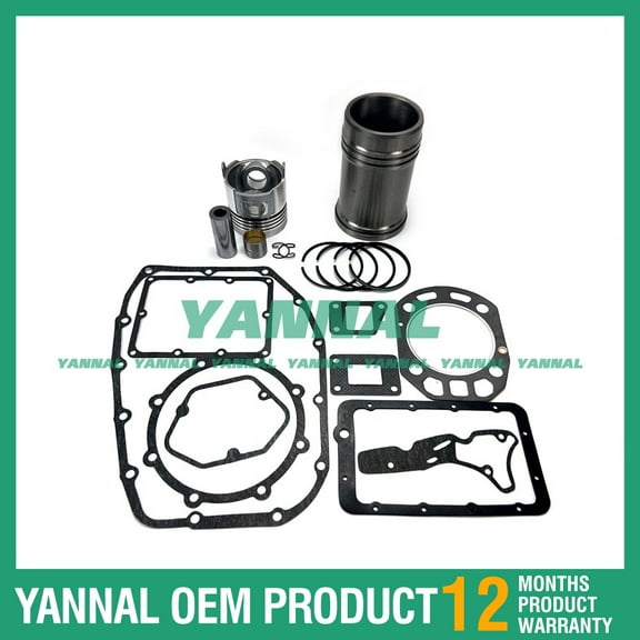 New TF140 Cylinder Liner Kit With Gasket Set For Yanmar Excavator Engine Parts