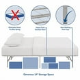 thumbnail image 4 of Modway Horizon Replaces Box Spring-Folding Metal Mattress Bed Frame, Queen, Gray, 4 of 5