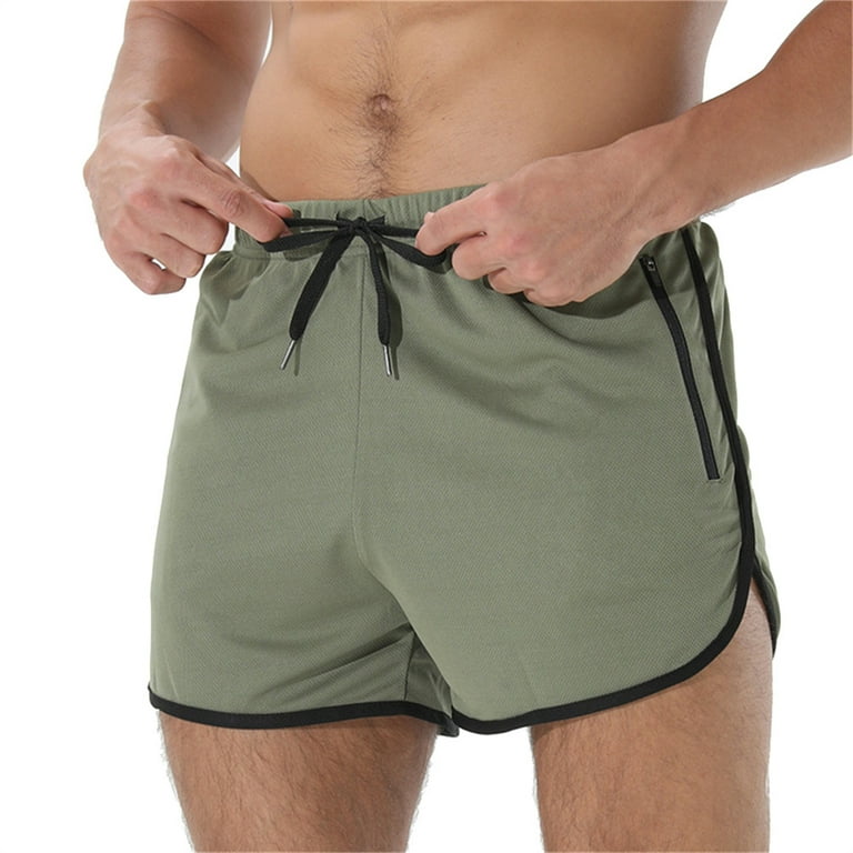 Army green athletic shorts sale