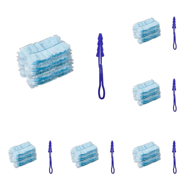 WUSUOWEI 66PCS Extender Duster Mop Handle Compatible with 10 Duster Cleaning Brush,Replacement Duster Handles,Extended Handle,Adjustable Length Handles for Dirt Cleaning,Living Room,Ceiling,Wall