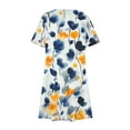 thumbnail image 4 of Vestido de Manga Corta para las Mujeres Casual Impreso Cuello Redondo, Vestido de las Señoras para la Primavera Y el Verano de Uso Diario, 4 of 9