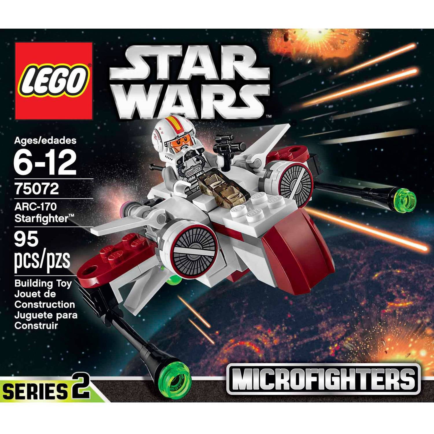 acceptabel sadel Fæstning LEGO Star Wars ARC-170 Starfighter - Walmart.com