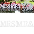 thumbnail image 1 of Mr And Mrs Wedding Decoration, Romantic Mr And Mrs Wooden Letters Decor Widely Application Freestanding Design  For Party For Wedding, 1 of 8