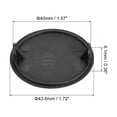 thumbnail image 2 of Uxcell 30Pack 40mm(1 9/16") Dia Plastic Concealed Hinge Hole Cover Hole Plugs, Black, 2 of 5