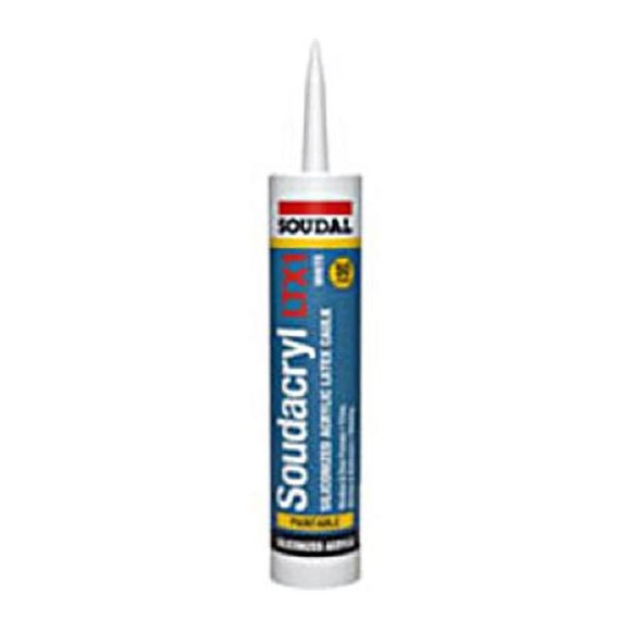 Soudal Accumetric 146728 10.1 oz Acrylic Sealant, White - Pack of 12