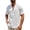 White, variant on Oalirro Men Short Sleeve Henley T-Shirt Casual Solid Color Button-up Henley Shirt V Neck Tee Tops