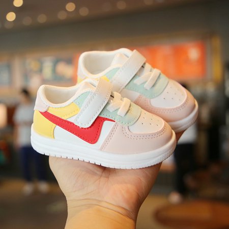 

Toyella Soft Sole Boys And Girls Breathable Mesh Korean Sneakers Red 22