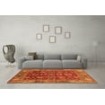 thumbnail image 3 of Ahgly Company Indoor Square Oriental Orange Traditional Area Rugs, 3' Square, 3 of 4