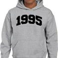 thumbnail image 2 of 1995 College Style Hoodie Sweatshirt Unisex X-Large Grey, 2 of 5