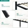 thumbnail image 5 of YITAHOME Metal Canopy Bed Frame/13 Inch Platform/Wood Slat Support/No Box Spring Needed (Full, Black), 5 of 7