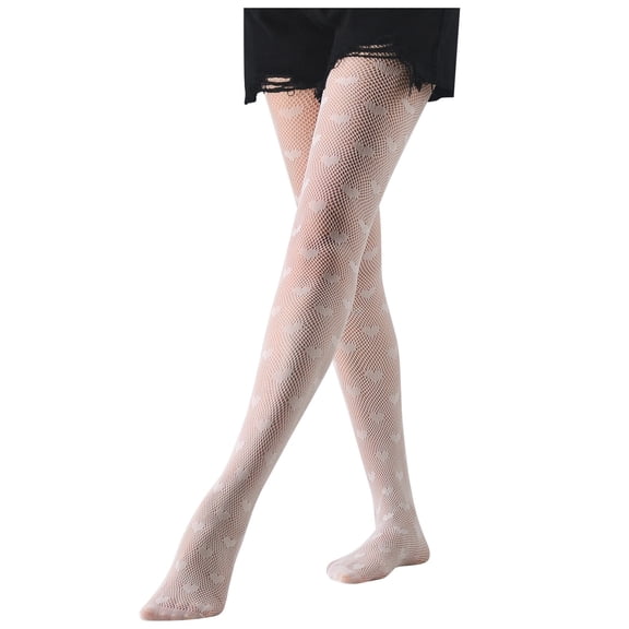 OJJCXA Womens Socks Breathable Casual Anti Snag Black Heat Mesh Fishnet Silk Decorative Stockings