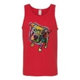 thumbnail image 3 of Dean Russo Some Angels Dog Lover Mens Graphic Tank Top, Red, Large, 3 of 6