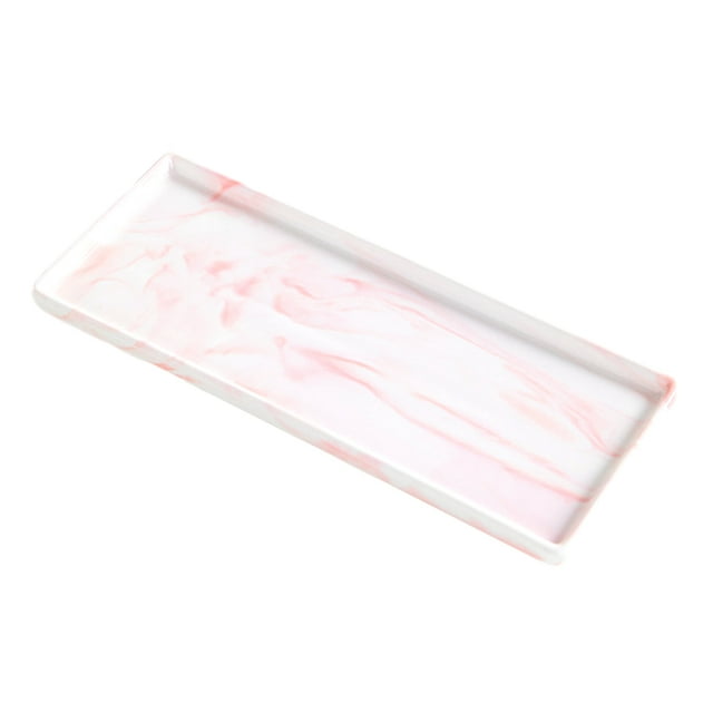 Bandeja decorativa Organizador de cosméticos Bandeja de almacenamiento para baño y bañera