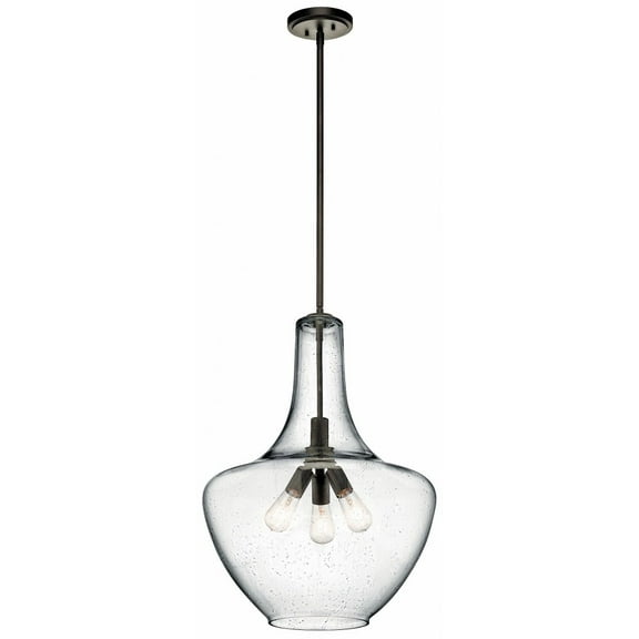 42198OZ-Kichler Lighting-Everly - 3 light Pendant - with Transitional inspirations - 27.25 inches tall by 20 inches wide-Olde Bronze Finish