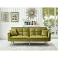 thumbnail image 5 of Comfortable Velvet Sleeper Sofa Bed by Legend Furniture Green, 5 of 5