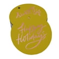 thumbnail image 1 of Inkdotpot Rose Gold Foil Paper Hang Tags Happy Holiday Favor Tags 50 Pieces, 1 of 6