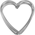thumbnail image 1 of Amosfun 20pcs Heart Wire Wreath Form Macrame Rings Heart Wire Frame Christmas Wreath DIY Rings Dream Catcher Hoops Crafts Supply, 1 of 8