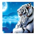 thumbnail image 1 of Tiger DIY Crystal Diamond Rhinestone Painting Stitch Home Decor Needlework Craft 30x30cm, 1 of 7