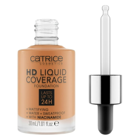 Catrice Fond de Teint Couvrance Liquide HD Haute & Naturel Vegan & Sans Cruauté (070 Beige Caramel)