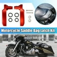 thumbnail image 2 of Unique Bargains Motorcycle Saddle Bag Latch Kit Handle Lever for Harley-Davidson Road King 2014-2019 Red, 2 of 7