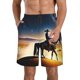 thumbnail image 1 of Fotbe Azure Sky Western Desert Cowboy Trajes de Baño Estampados para Hombre, Shorts de Verano de Secado Rápido, Ropa de Playa, Bañadores-XX-Large, 1 of 5