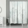 thumbnail image 2 of Creative Products Soft Blue Wildflower Sketch 71x74 Shower Curtain, 2 of 2