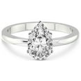 thumbnail image 4 of IGI Certified 2 Carat Pear Shape Lab Grown Diamond Engagement Ring | 14K White Gold | Malissa Solitaire Diamond Ring | FG-VS1-VS2 Quality Friendly Diamonds, 4 of 6
