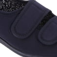 thumbnail image 3 of San Diego Womens Wide Fit Cotton Twin Touch Fastening Peep Toe Shoes, 3 of 4