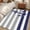 Grey, variant on Anchor Red Round Area Rug 4 FT, Non Slip Indoor Outdoor Rug, Modern Navy Blue White Striped Nautical Washable Soft Circular Carpet Non-Shedding Floor Mat for Coffee Table Nursery Foyer Balcony