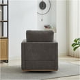 thumbnail image 6 of JERFIT Modern Swivel Accent Chair with Removable Cushion, 360° Rotating Lounge Armchair for Living Room, Bedroom, Apartment in Soft Chenille, Charcoal, 6 of 10