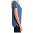 thumbnail image 3 of Yellow Rooster Women's Short Sleeve V-Neck Re-T-Shirts Blue Heather M, 3 of 6