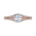 thumbnail image 3 of 3/4 Carat Prong Set Diamond Engagement Ring Band in 14K Rose Gold (Ring Size 9.25), 3 of 5