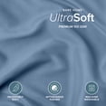 thumbnail image 4 of Bare Home Pillow Sham Set - Premium 1800 Collection - Double Brushed - Euro, Coronet Blue, 4 of 8