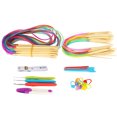 thumbnail image 1 of Kit de Agujas Circulares, Agujas de Tomo de Colores, Accesorios de Tejido de Bambú, Pin, Anillo de LeJía, Juego de Palos de Punto de Ganchillo Coloridos, Ganchos, 1 of 7